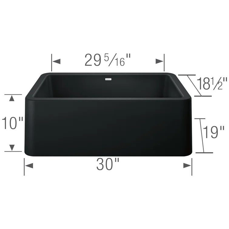 Ikon SILGRANIT 30" L x 19" W Farmhouse Sink