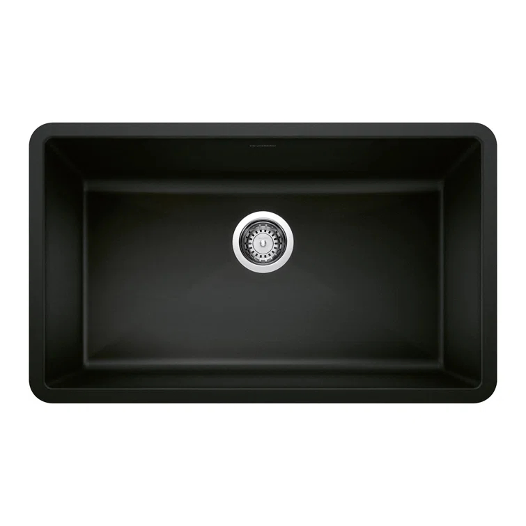 Precis SILGRANIT 32" L X 19" W Super Single Undermount Kitchen SInk