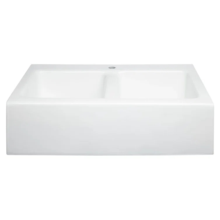33" Angove Double-Bowl Cast Iron Farmhouse Sink