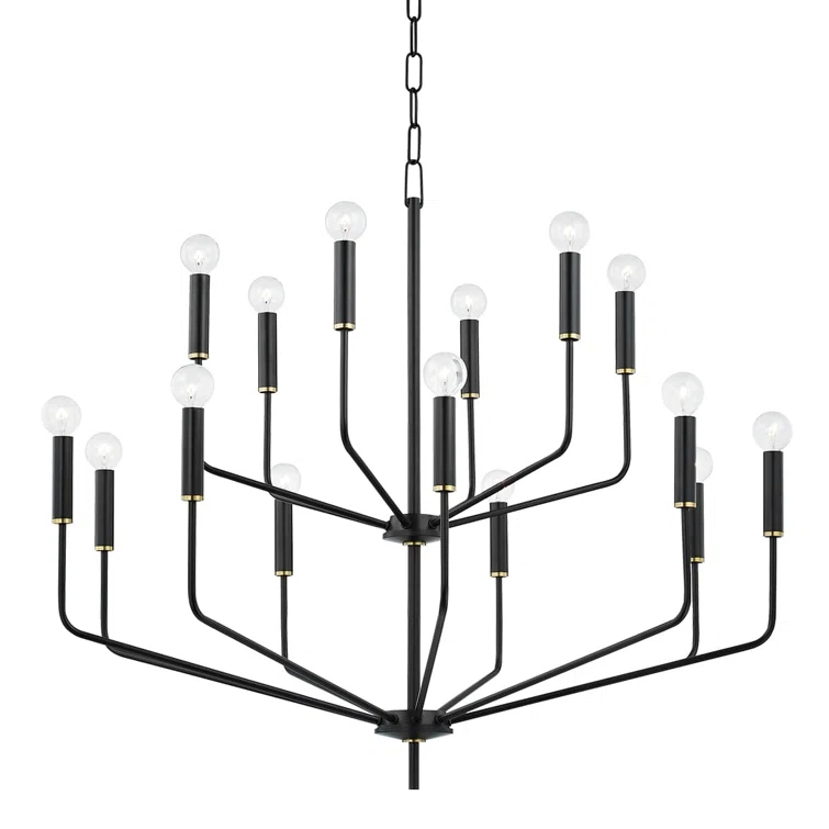Aneyda 15 Light Metal Dimmable Chandelier