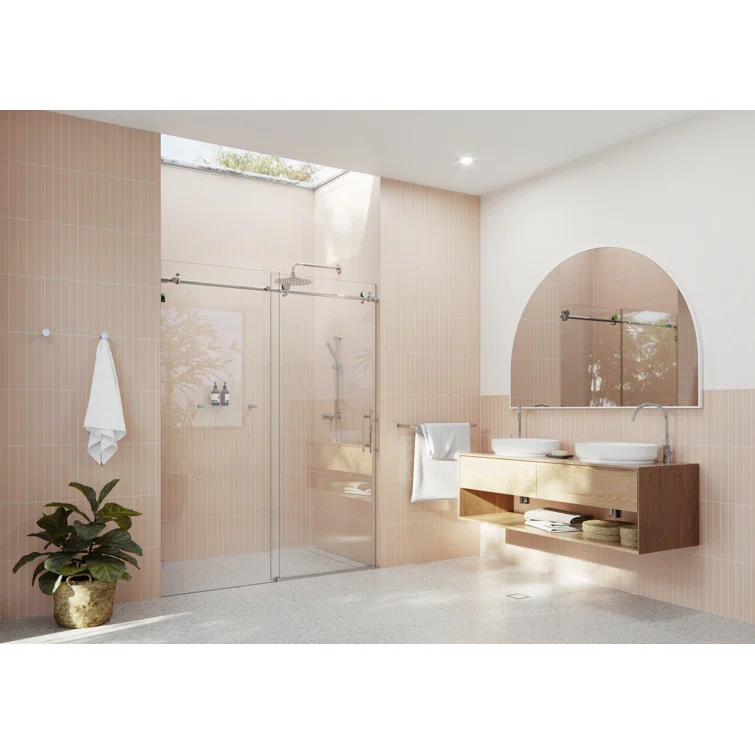 Eclipse 48 - 52 in. x 78 in. Fully Frameless Sliding Shower Door