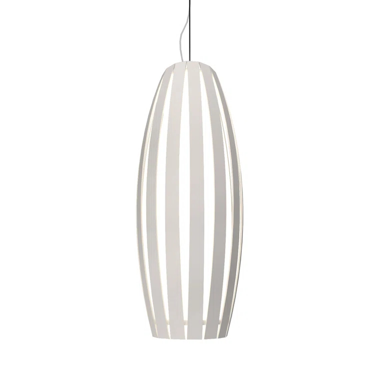 Maple and Silver Mini Geometric LED Pendant Light