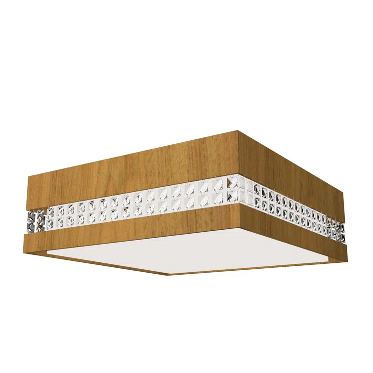 Blonde Freijo Crystal LED Flush Mount Ceiling Light