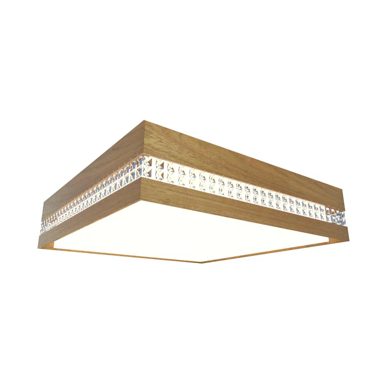 Blonde Freijo Crystal LED Flush Mount Ceiling Light
