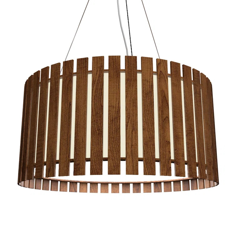 3 - Light Unique Drum Chandelier