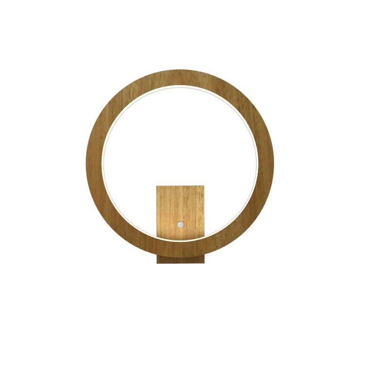 Blonde Freijo Circular LED Wall Sconce