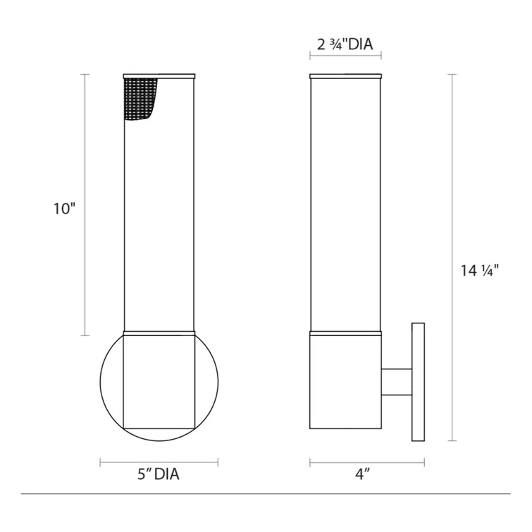 SONNEMAN Urban Edge™ Flush Mounted Sconce