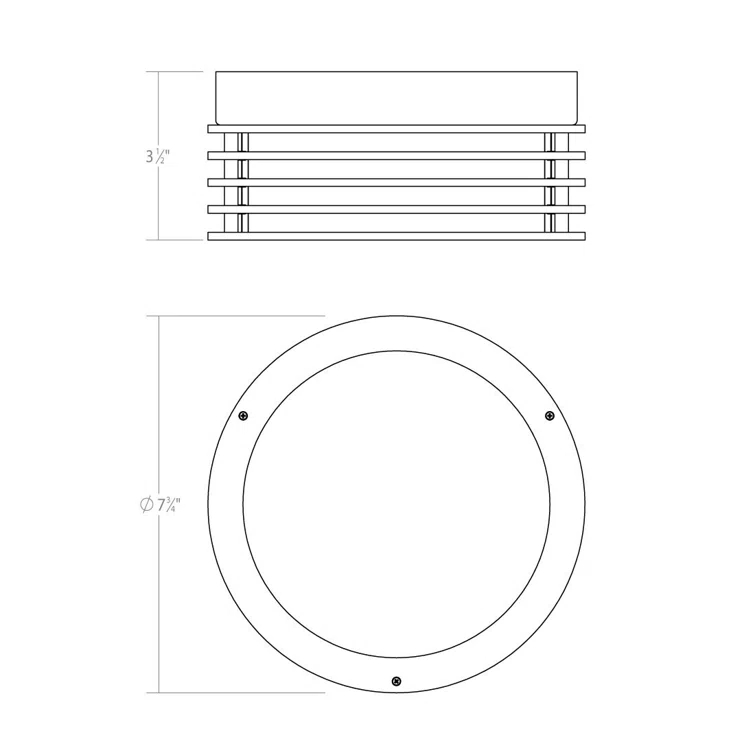 Marue Acrylic LED Flush Mount