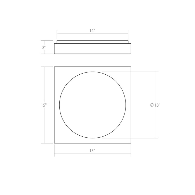 Vuoto LED Flush Mounted Sconce