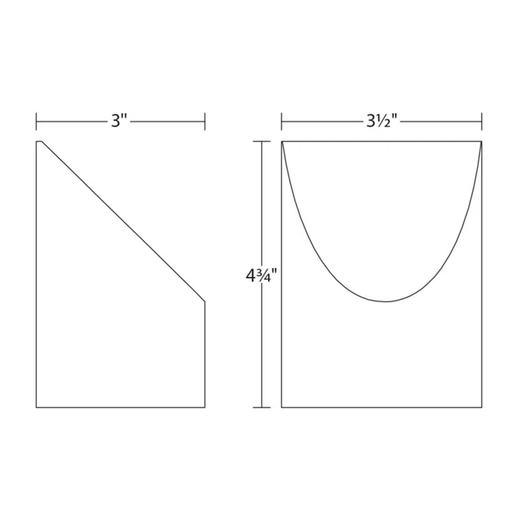 Shear Aluminum Wall Light