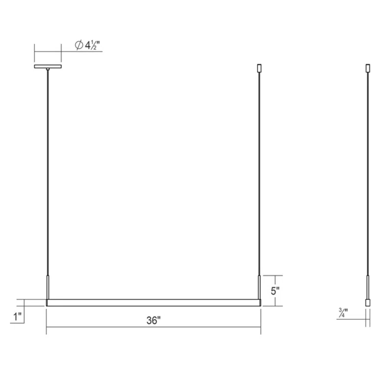 SONNEMAN Thin-Line™ 1 - Light LED Kitchen Island Pendant