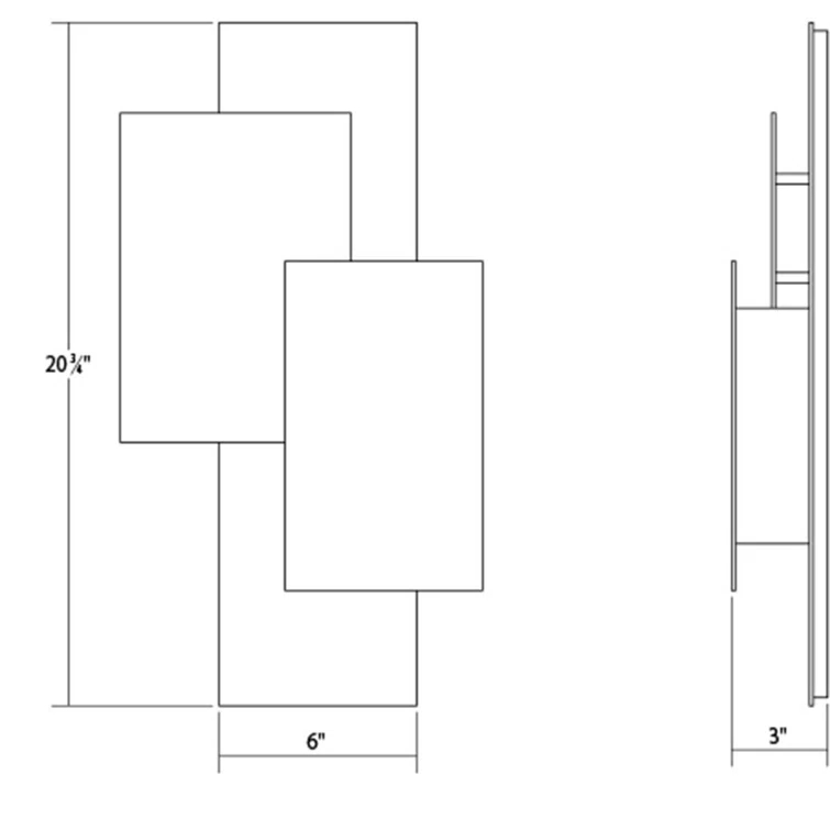 Inside-Out Aluminum LED Wall Light