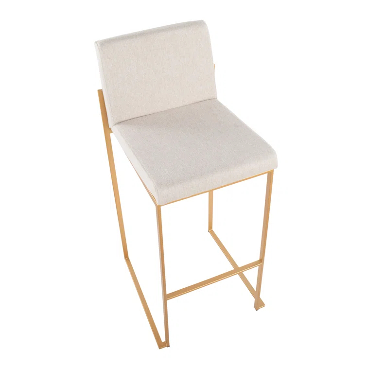 Rego Upholstered Counter Stool with Metal Frame