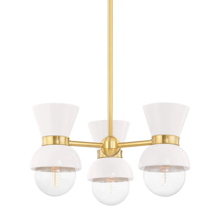 Gertrude 3 Light Metal Dimmable Sputnik Chandelier