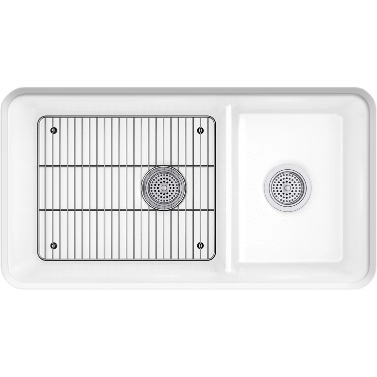 Cairn® 34" L x 18" W Double Basin Undermount with Accessories