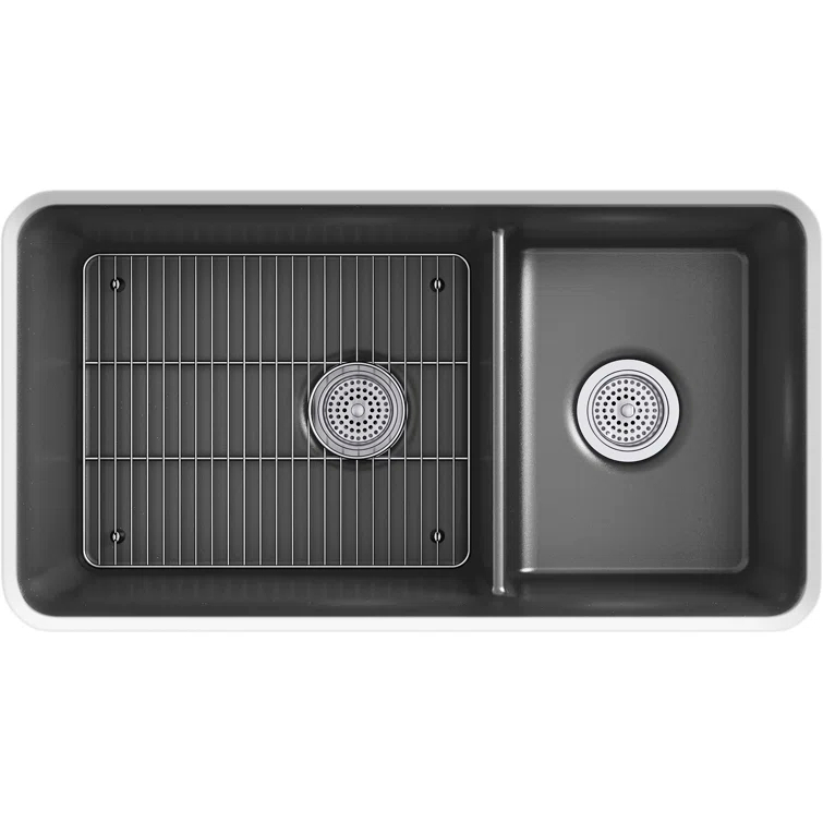 Cairn® 34" L x 18" W Double Basin Undermount with Accessories