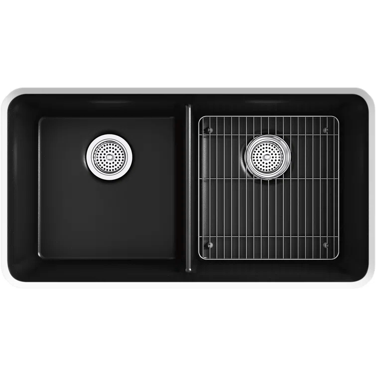 Cairn® 34" L x 18" W Under-Mount Double-Equal Kitchen Sink