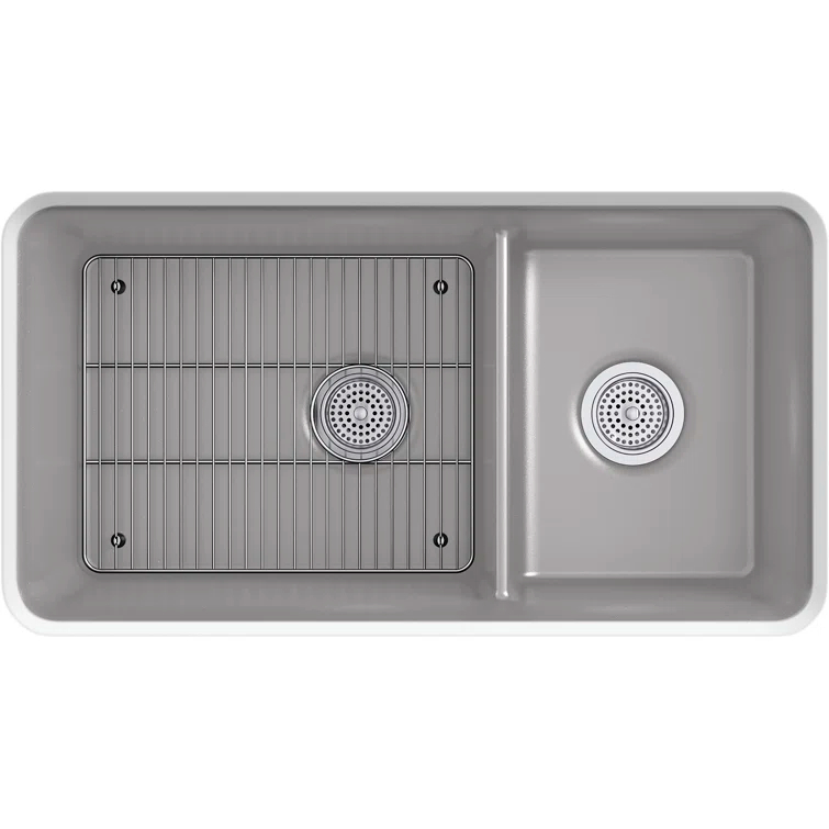 Cairn® 34" L x 18" W Double Basin Undermount with Accessories
