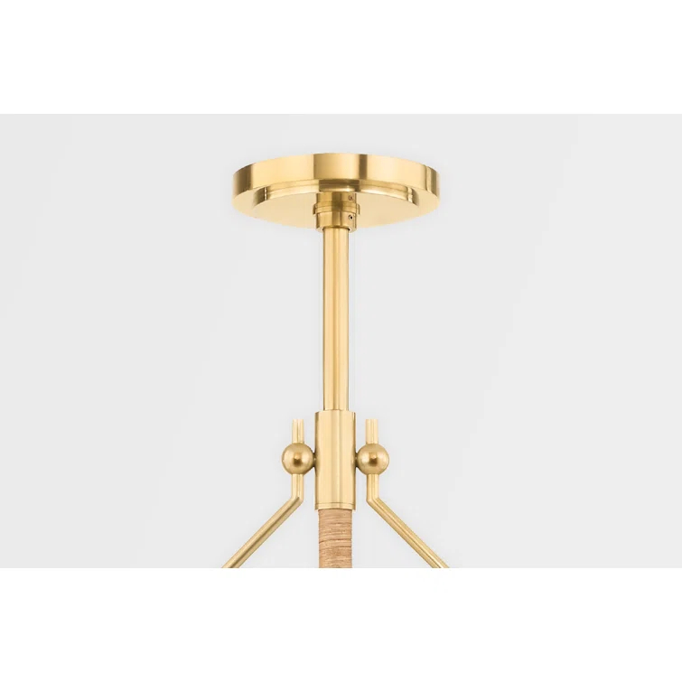 Axton Linear Pendant Light - Antique Brass / 2 Light