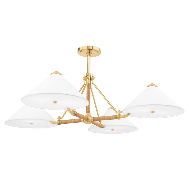 Axton Chandelier - Antique Brass / 4 Light