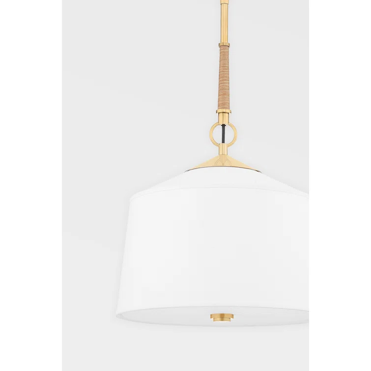 Emrys Semi-Flush Mount - White / 14" Dia