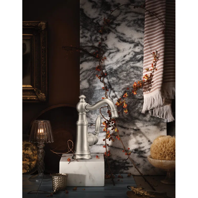 Weymouth Single Hole Bathroom Faucet With Drain Assembly