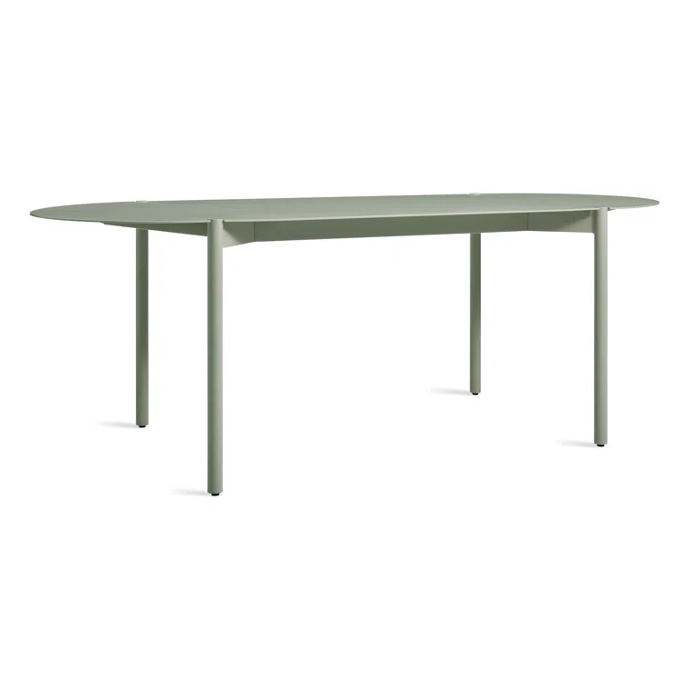 Comeuppance Oval Metal Outdoor Dining Table