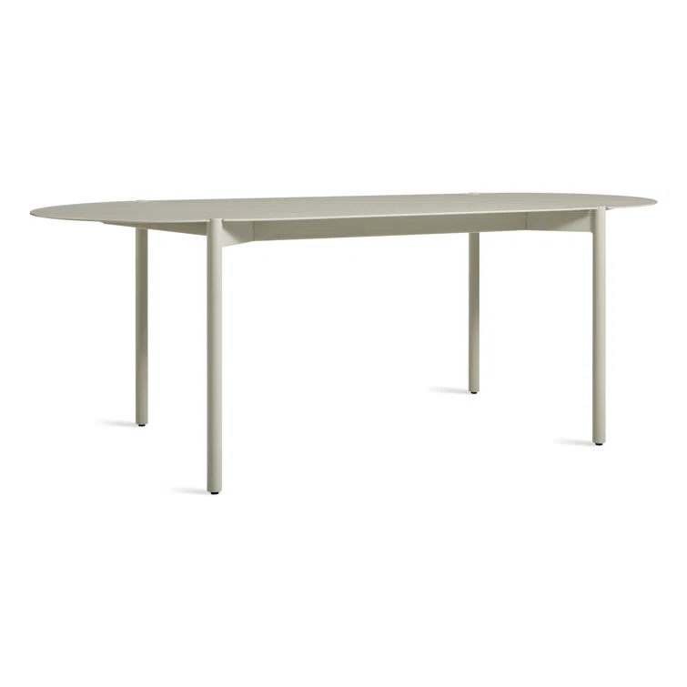Comeuppance Oval Metal Outdoor Dining Table