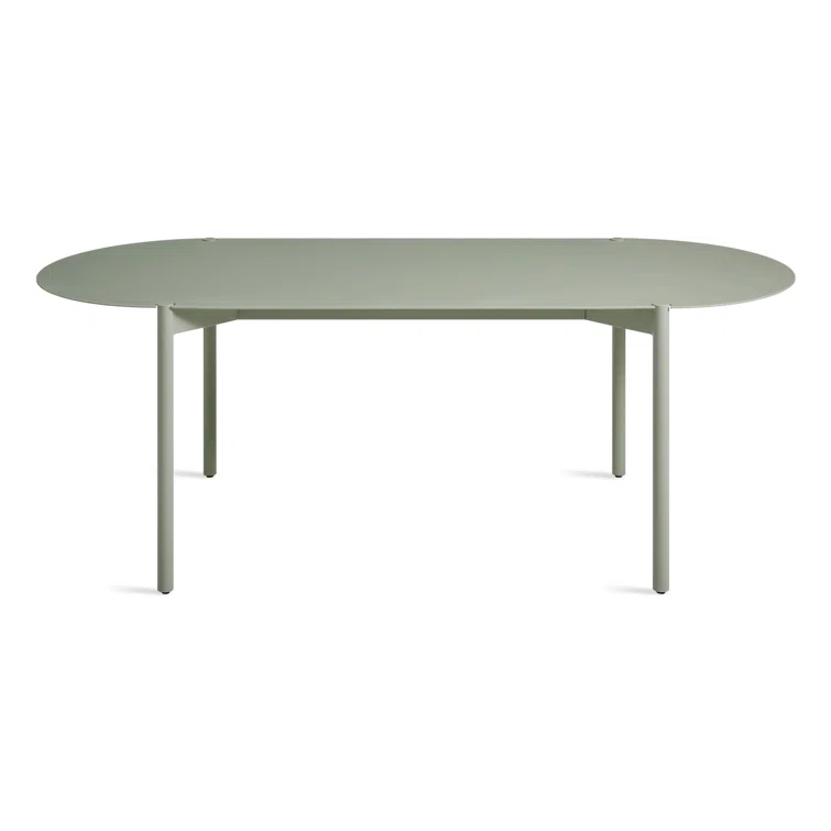 Comeuppance Oval Metal Outdoor Dining Table