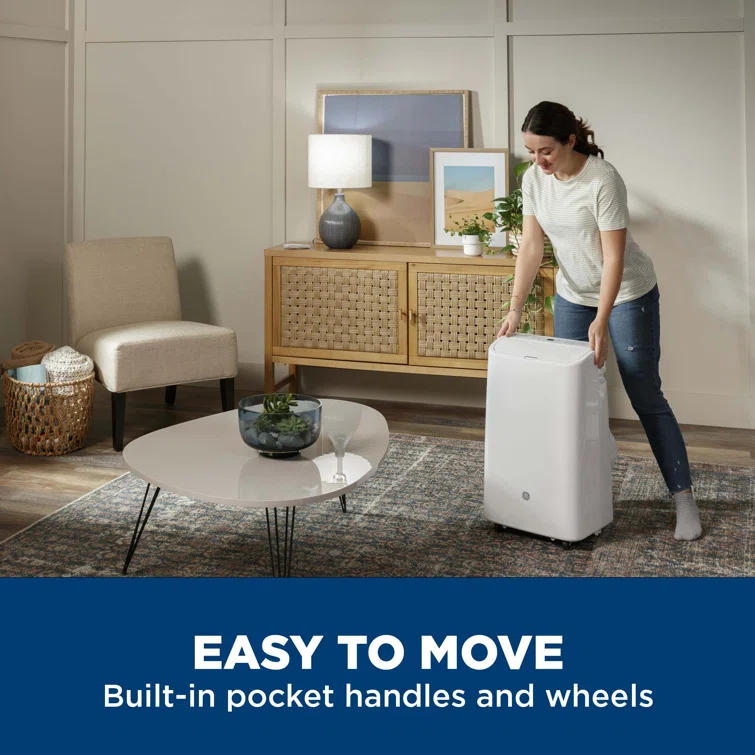 GE® 11,000 BTU Portable Air Conditioner For Medium Rooms Up To 450 Sq Ft. (7,800 BTU SACC)