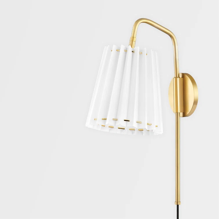 Cosette Plug-In Sconce - Antique Brass / 1 Light