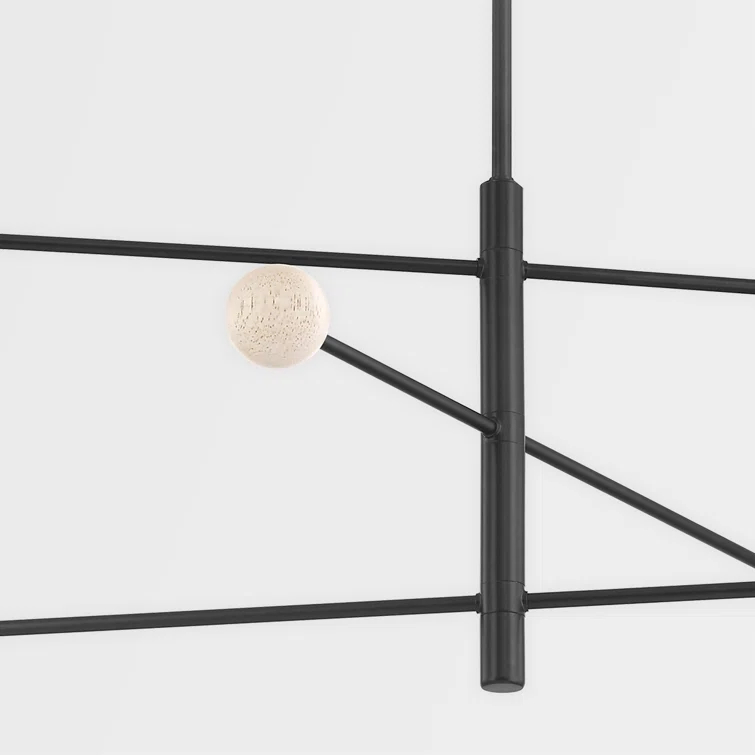 Roux Chandelier - Black / 65.75"W