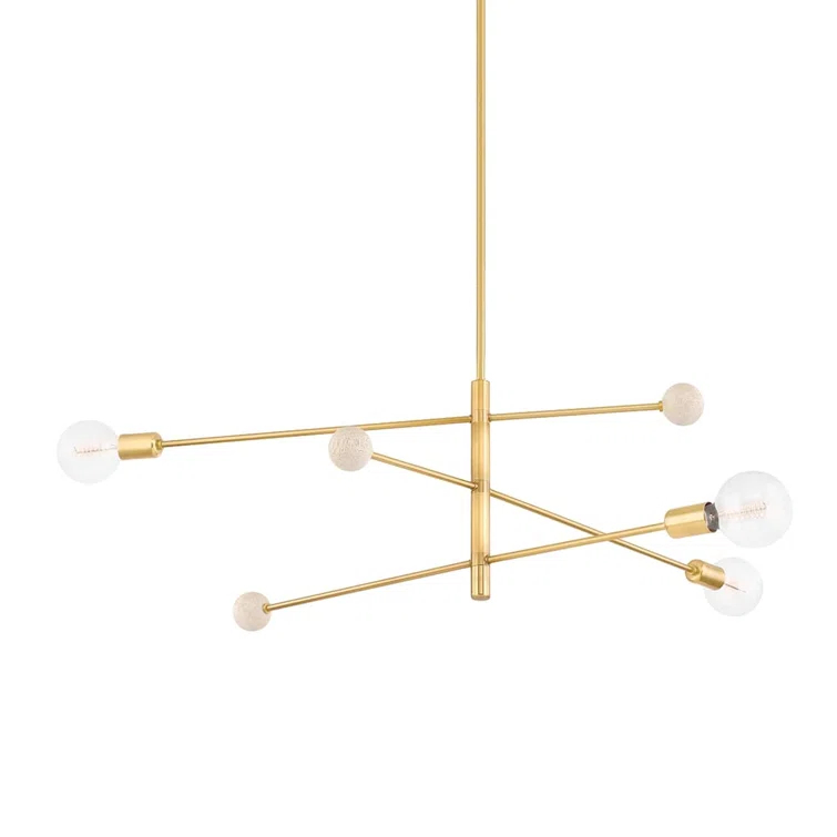 Roux Chandelier - Antique Brass / 65.75"W