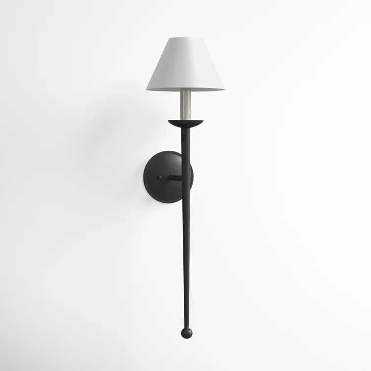 Lovato Single Light Iron Dimmable Wallchiere