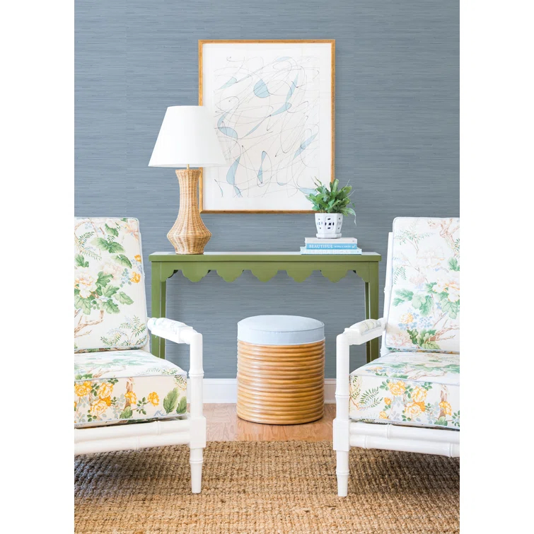 18 ft x 20.5 in x 0.025 in Grasscloth Peel and Stick Wallpaper Roll