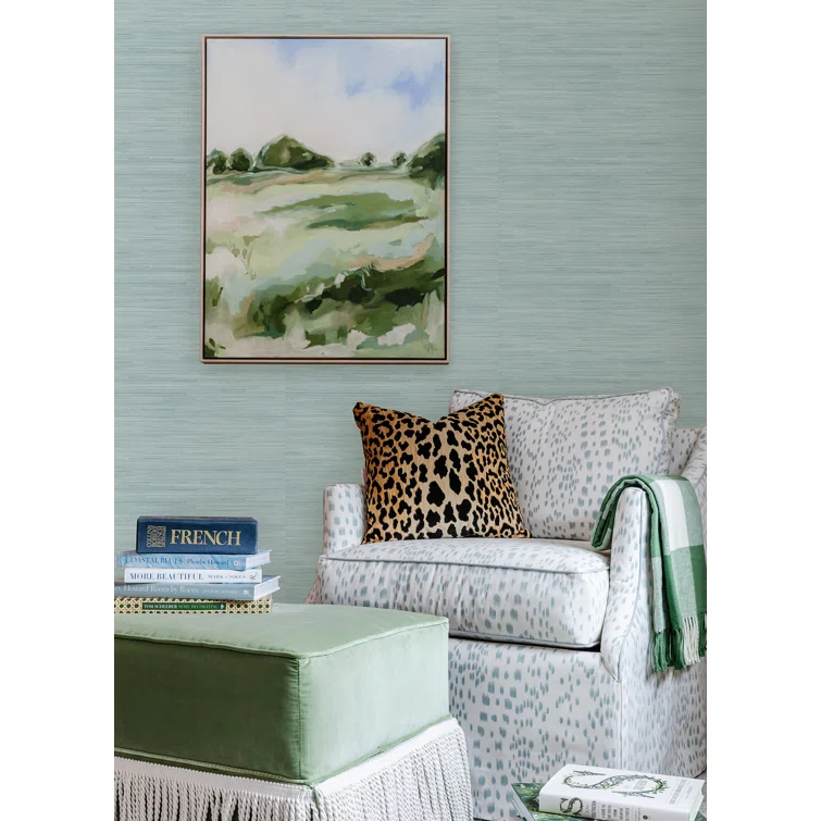 18 ft x 20.5 in x 0.025 in Grasscloth Peel and Stick Wallpaper Roll