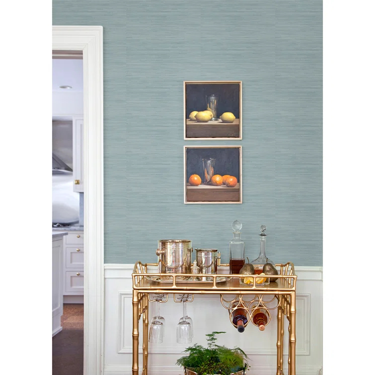 18 ft x 20.5 in x 0.025 in Grasscloth Peel and Stick Wallpaper Roll