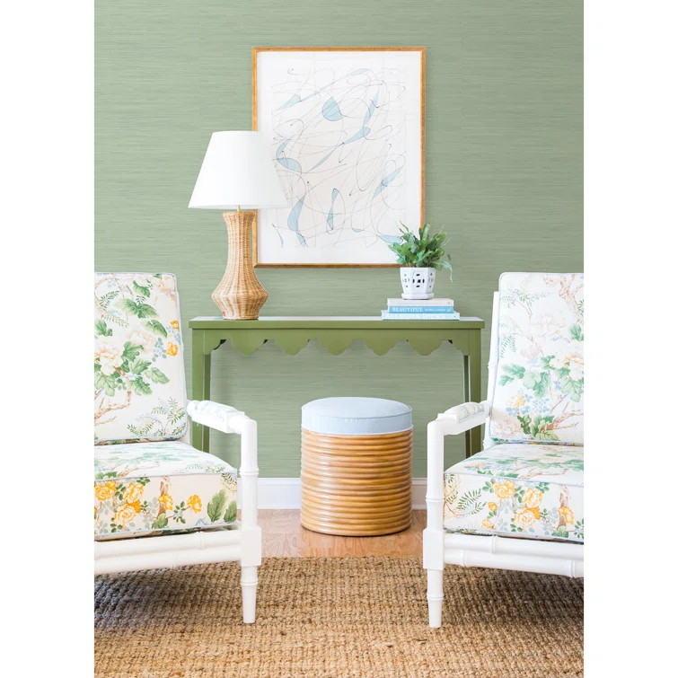 18 ft x 20.5 in x 0.025 in Grasscloth Peel and Stick Wallpaper Roll