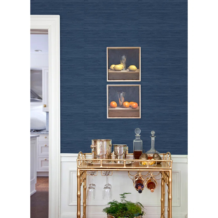 18 ft x 20.5 in x 0.025 in Grasscloth Peel and Stick Wallpaper Roll