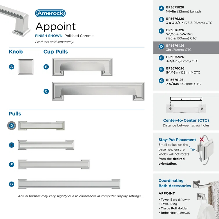 Appoint Bar Pull