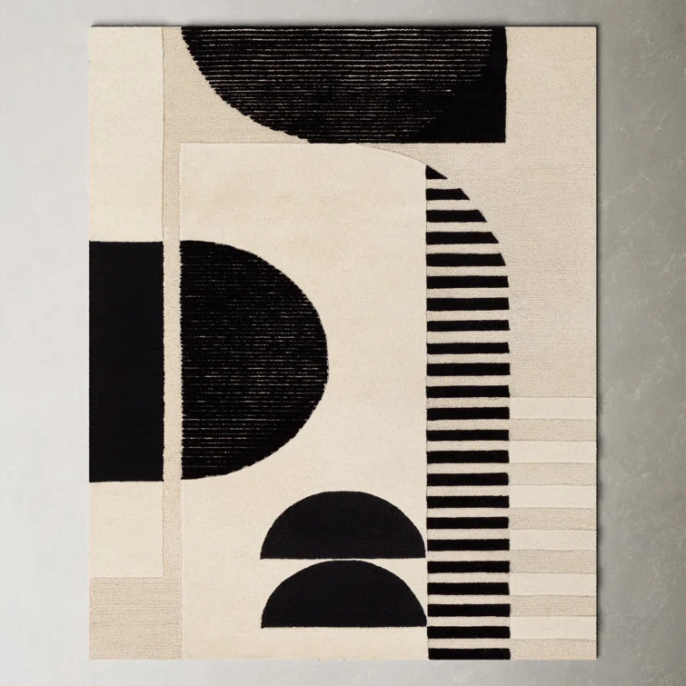 Sola Wool Cream/Black/Light Beige Rug