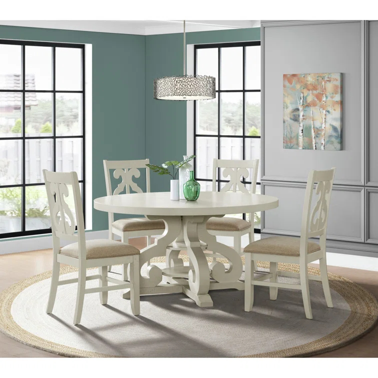 Anosha Round Solid Wood Dining Table