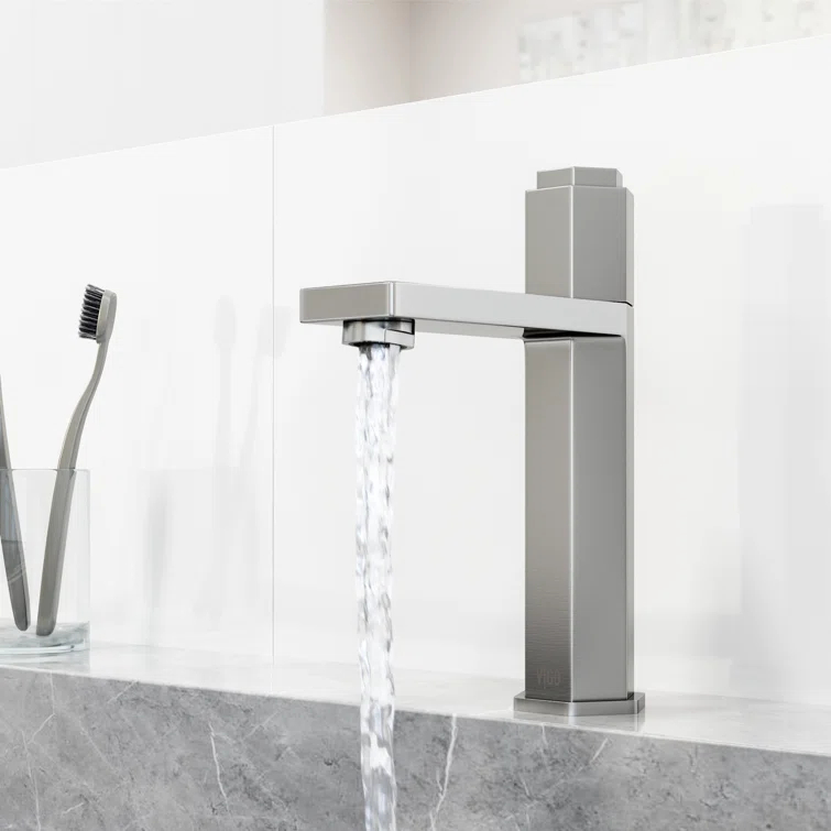 Nova 8" H Single Handle Single Hole Bathroom Faucet