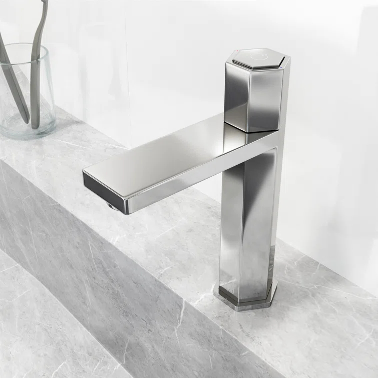 Nova 8" H Single Handle Single Hole Bathroom Faucet