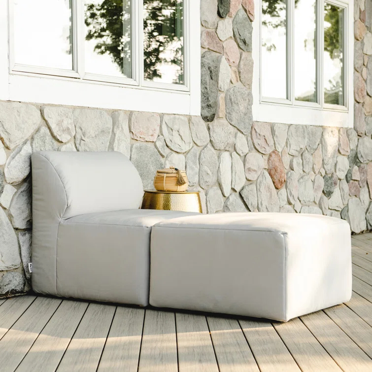 Big Joe Patio Outdoor Lounge Chair & Ottoman Set