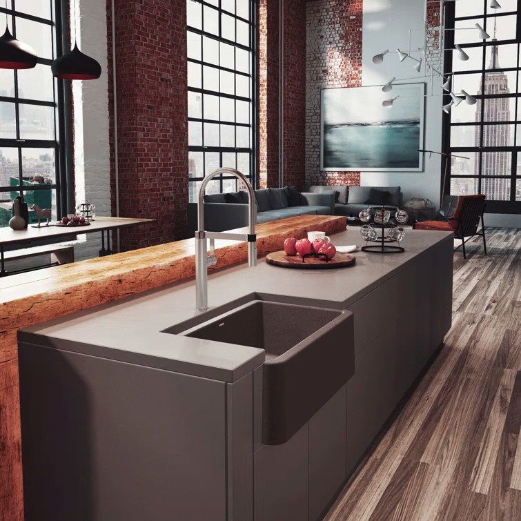 Ikon SILGRANIT 30" L x 19" W Farmhouse Sink
