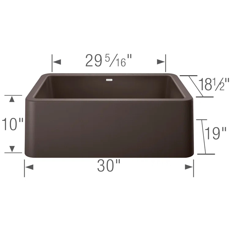 Ikon SILGRANIT 30" L x 19" W Farmhouse Sink