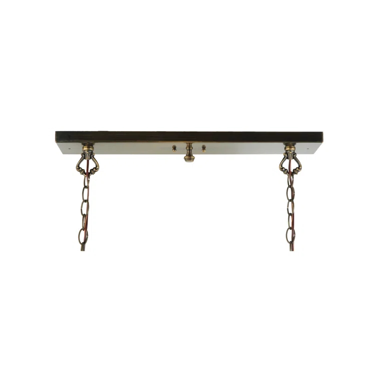 Meyda Tiffany & Stained Glass 3 - Light Antique Black Kitchen Island Pendant