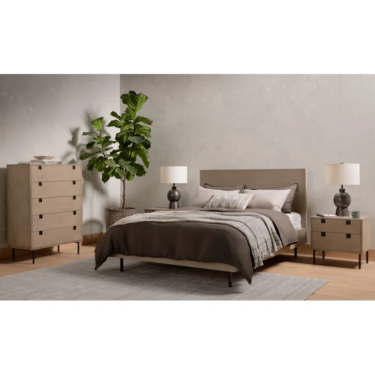 Iron & Acacia Storage Bed