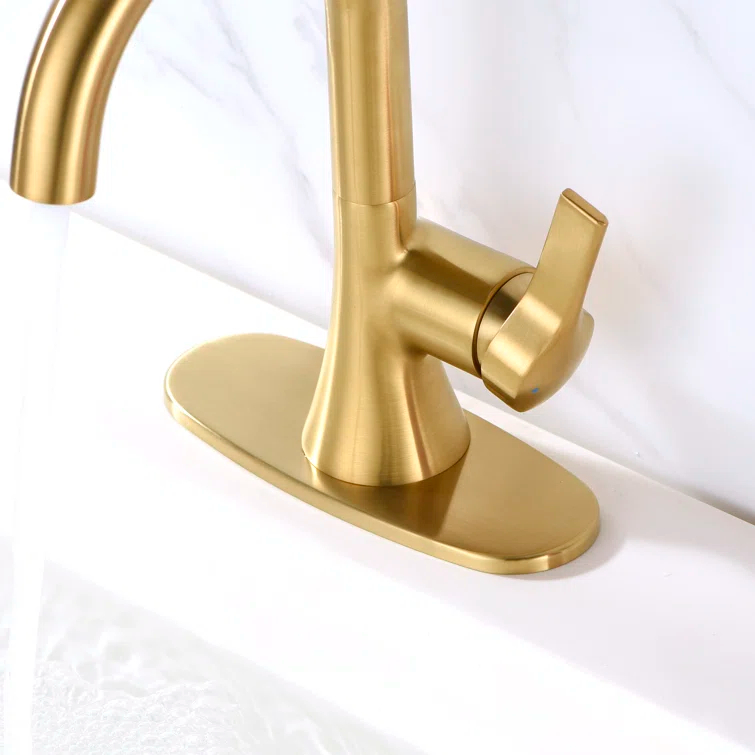 Bathroom Vessel Vanity Sink Faucet 4" Hole Cover Deck Plate Escutcheon